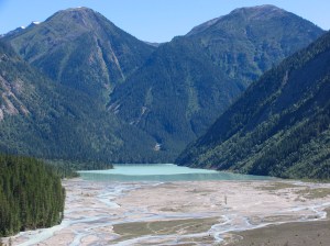 Alluvial flats draining into Kinney Lake