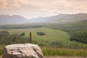 Haze is visible as we approach the park entrance
